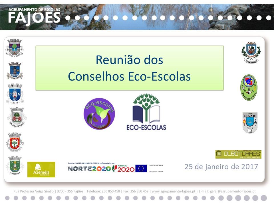 Reunião dos Conselhos Eco-Escolas - 25 de janeiro